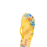 N·T·G 鲜花系列 1836 女士浴室拖鞋 黄色 39