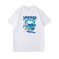 MI YIN 秘印 男女款圆领短袖T恤 66218 小恶魔款 白色 XXXXL