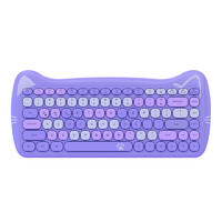 AJAZZ 黑爵 3060i 84键 蓝牙无线键盘 多彩紫 无光