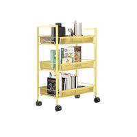 HOME ORGANIZER 溢彩年华 1059YE 特瓦伦圆管手推车 柠檬黄 3层