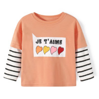 Yobeyi 优贝宜 Y28399810-04 女童T恤 彩色爱心 140cm