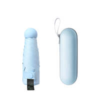 MAGLADY 6骨五折晴雨伞 带壳款 静谧蓝