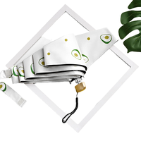 MAGLADY 多彩系列 8骨五折晴雨伞 牛油果米白