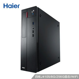 Haier 海尔 天越 Y3M 台式机 黑色(赛扬J4105、核芯显卡、8GB、256GB SSD、风冷)