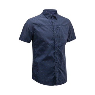 DECATHLON 迪卡侬 100系列 Travel 50 China Shirt Asian 男子POLO衫 8588023 蓝色 S