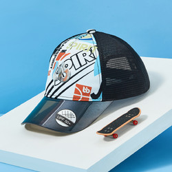 balabala 巴拉巴拉 儿童帽子男童女童棒球帽2022新款透气时尚鸭舌帽遮阳