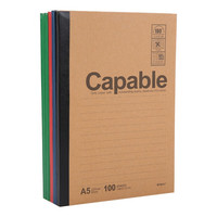 M&G 晨光 Capable系列 APYJX550 纸质笔记本 A5 100张 混色 10本装