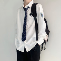 木村叔 DK制服 白崎高校 夏季衬衫+领带 白色