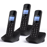 CHINOE 中诺 W158 电话机 黑色 一拖二款