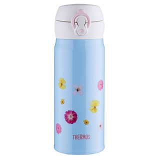 亲子会员：THERMOS 膳魔师 JNL-402-PB 保温杯 400ml 浅蓝色小花