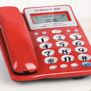 CHINOE 中诺 W668 电话机 红色