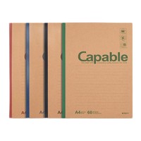 M&G 晨光 Capable系列 APYJ 纸质笔记本 A4 60张 混色 4本装