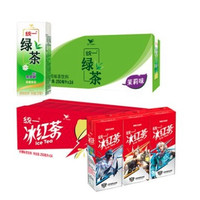 88VIP：统一 冰红茶柠檬饮料250ml*24盒+绿茶低糖250ml*24盒囤货装