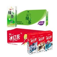 88VIP：统一 冰红茶饮料 250ml*24盒 +绿茶 250ml*24盒