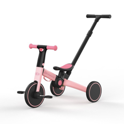 Kinderkraft 可可乐园 儿童三轮车 推杆款 莱茵粉色