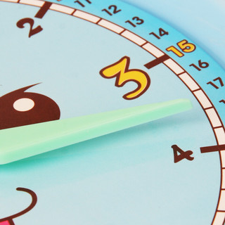 小卡尼 儿童时钟教具一二年级小学生认识时间钟表模型学习器幼儿园教学用 小卡尼时钟三针联动 送口诀表