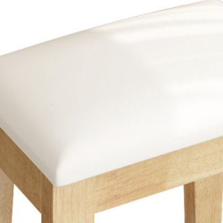 一米色彩 YMSC-002 原木色软包妆凳