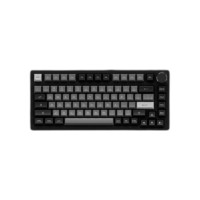 Akko 艾酷 PC75B Plus 三模无线键盘 白轴润轴 81键 黑银