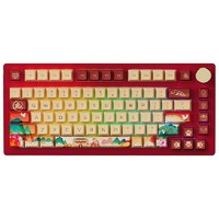 Akko 艾酷 PC75B Plus 虎年生肖版 82键 2.4G蓝牙 多模无线机械键盘 虎年 AKKO 果冻紫轴 RGB