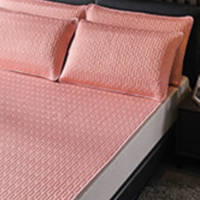 XANLENSSI 轩蓝仕 8H 冰丝席三件套 樱花粉 180*200cm