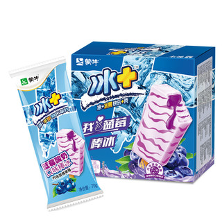 冰+蓝莓酸奶口味棒冰70g*6支 （家庭装）