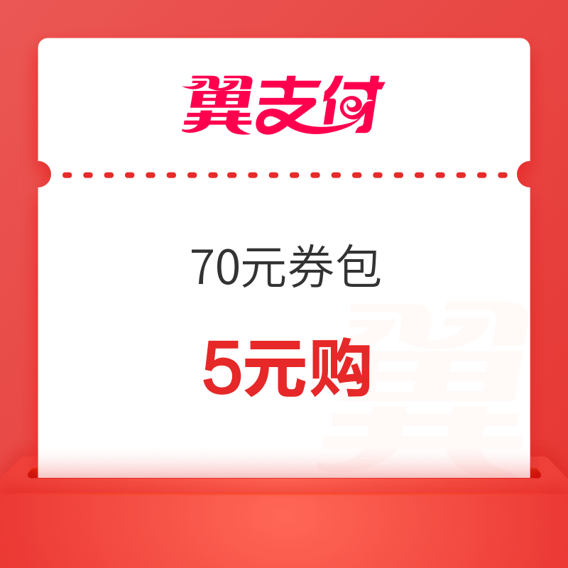 翼支付 70元券包（含30元京东PLUS会员抵扣券）