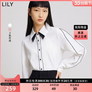 LILY 女子长袖雪纺衬衫  122109C4910