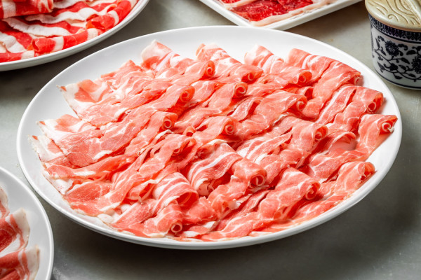 限北京用整整五大盘肉不怕吃不饱云可轩铜锅涮肉劲松店超值双人餐