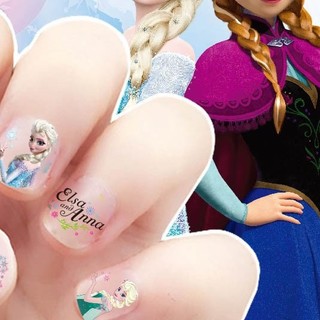 Disney 迪士尼 儿童指甲贴纸卡通女孩美甲贴纸玩具 冰雪奇缘款