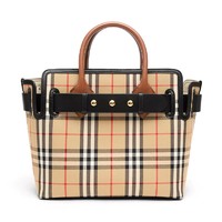 BURBERRY 博柏利 Vintage系列 女士手提包 80187901 棕色 大号