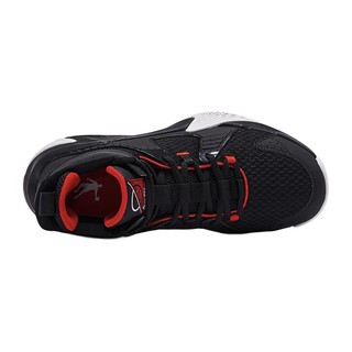 QIAODAN 乔丹 男子篮球鞋 XM15210106 黑色/番茄红 44.5