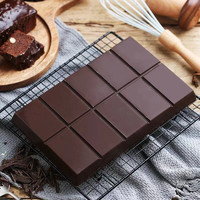 小憨哇 纯可可脂醇黑巧克力 100%可可120g*4盒