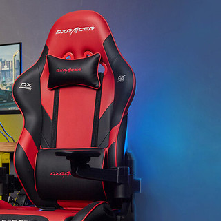 DXRACER 迪锐克斯 豪华电竞椅 黑红 无脚托款