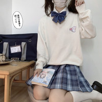 小乔酱 x软萌兔 JK制服 女士套头毛衣