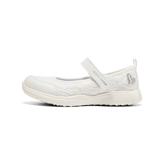 SKECHERS 斯凯奇 Microstrides Sandal 女童蕾丝凉鞋 302075L/WHT 白色 37码