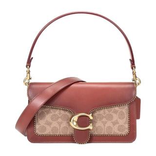 coach 蔻驰 tabby系列 女士经典标志帆布珠链26号单肩包 6793 b4nq4