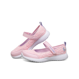 SKECHERS 斯凯奇 Microstrides Sandal 女童蕾丝凉鞋 302075L/PNK 粉红色 27.5码