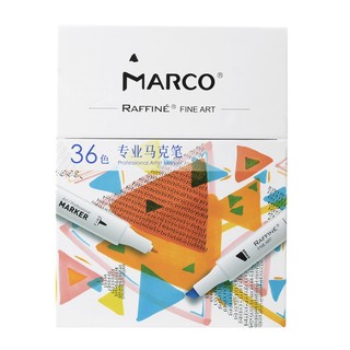 MARCO 马可 专业美术双头油性酒精马克笔 36色