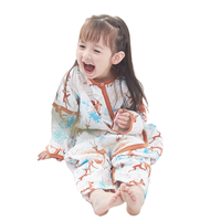 i-baby 10AA08226001P207P14 婴儿纱布抗菌恒温睡袋 前三后二款 高原藏羚羊 100码