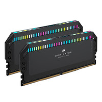 USCORSAIR 美商海盗船 统治者铂金 DDR5 5200MHz RGB 台式机内存 灯条 黑色 64GB 32GB*2