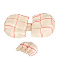 十月结晶 SH666 孕妇护腰枕 红灰大格