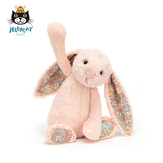 jELLYCAT 邦尼兔 SPRING SEASONAL系列 BL3BLU 花耳朵邦尼兔毛绒玩具 桃色 18cm