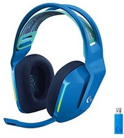 logitech 罗技 G733 LIGHTSPEED 无线游戏耳机,带悬挂头带,LIGHTSYNC RGB,蓝色