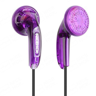 NICEHCK 无迹 无麦版 平头塞动圈有线耳机 宝石紫色 3.5mm