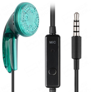 NICEHCK 无迹 带麦版 平头塞动圈有线耳机 宝石绿色 3.5mm