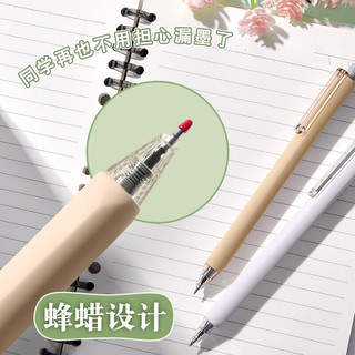 東米巨能写中性笔按动笔ins高颜值学生速干笔莫兰迪考试刷题笔好写 24支装+10笔芯