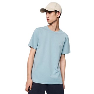 HLA 海澜之家 X 中国航天·太空创想 男士圆领短袖T恤 HNTBW2U002A 浅蓝 4XL