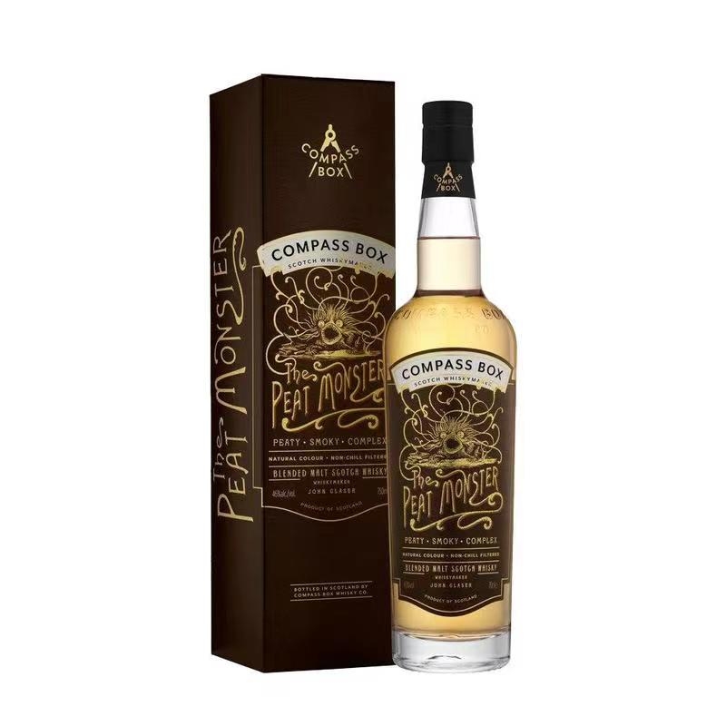 cdf会员购:compass box 罗盘针 泥煤兽 调和纯麦苏格兰威士忌 700ml