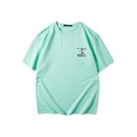 HLA 海澜之家 X 史努比 男女款圆领短袖T恤 HNTBJ2U427Y/EHL 薄荷绿 S