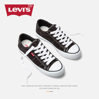 Levi's 李维斯 Levis李维斯低帮帆布鞋女夏季情侣男鞋潮流百搭板鞋男休闲布鞋子